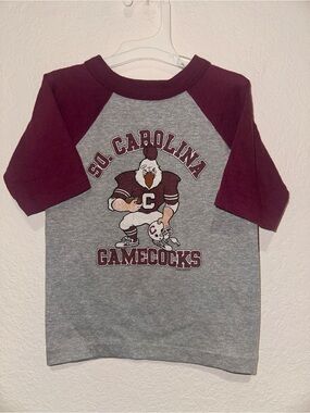 Vintage 1982 South Carolina Gamecocks Football Kids Graphic Tee Size 5/6